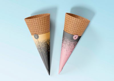 Logo design and branding for ice cream products