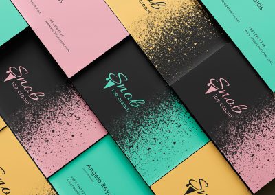 Logo design and branding for ice cream products