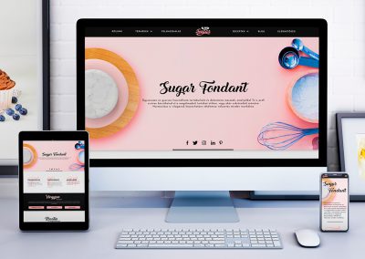 Webdesign for sugarpaste producing company