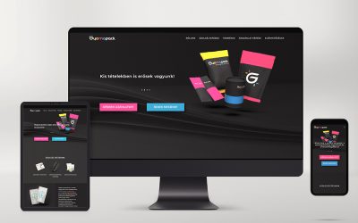 Gyomapack – logo design, branding, webdesign and sitebuilding