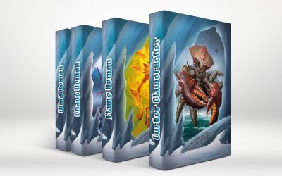 Graphic design for gameboard organisers – Frosthaven
